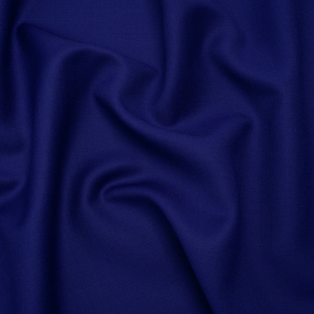 Wool Basketweave Suiting by Alexander McQueen - Cobalt Blue - Designer Deadstock - Joann Fabrics
