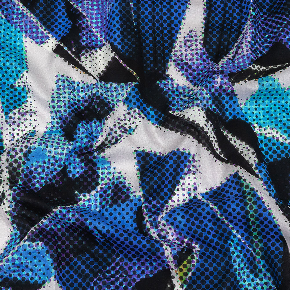 Cotton Voile - Blue Abstract - Tangled Up in Blue Print - Mood Exclusive Indigo Collection - Joann Fabrics