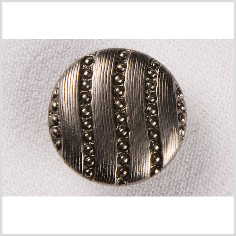 Metal Shank Back Button - 32L/20mm - Nickel Nailshead Wavy Stripes - Joann Fabrics