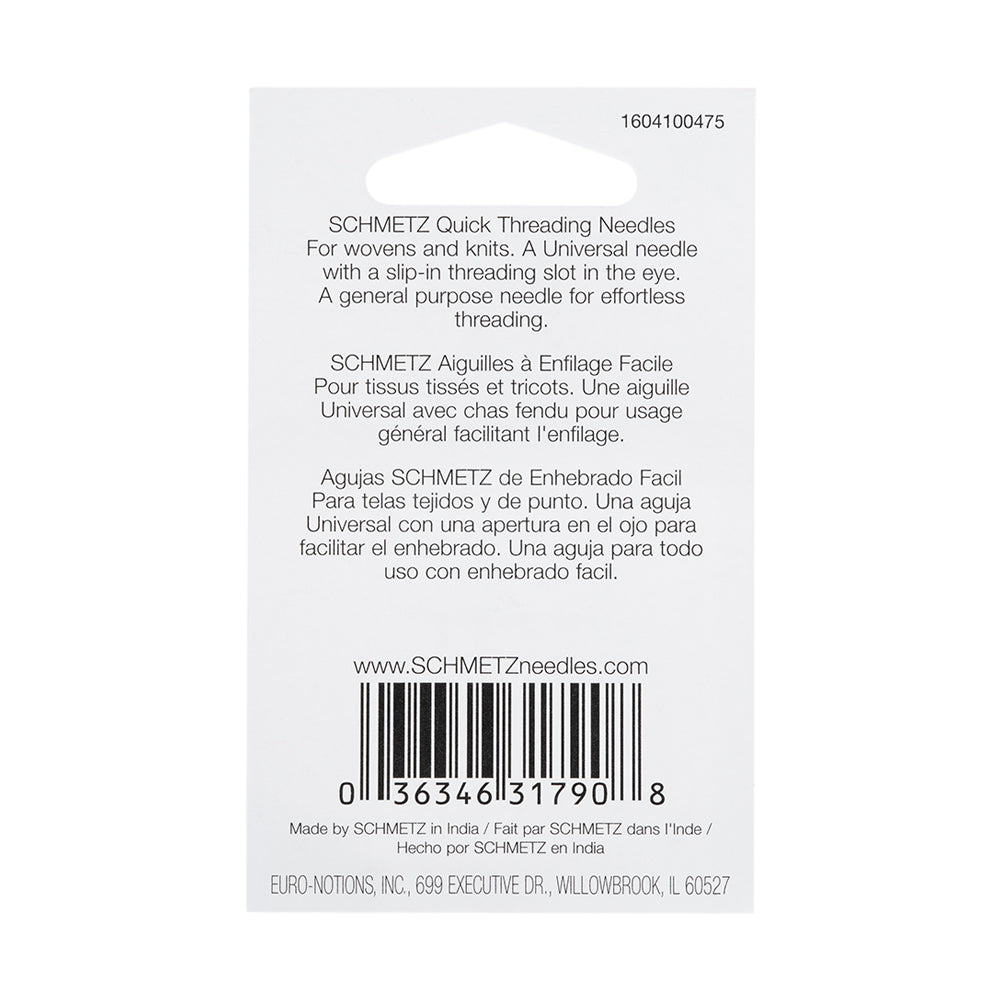Schmetz Self-Threading Machine Needles - 80/12 - 5 ct - Joann Fabrics