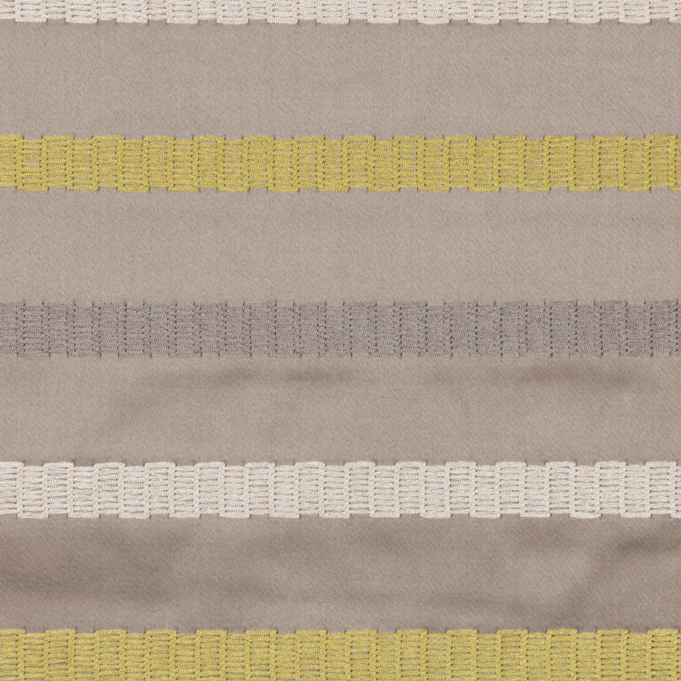 Otter/Lime Stripes Embroidery Stripe - Joann Fabrics