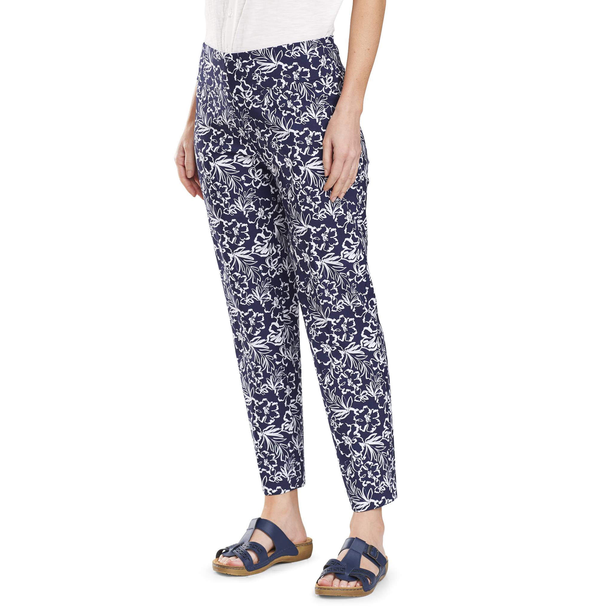 Ankle Length Slenderizing Pants, Pull-On, Wide Waistband, Slim Leg - Northstyle Catalog