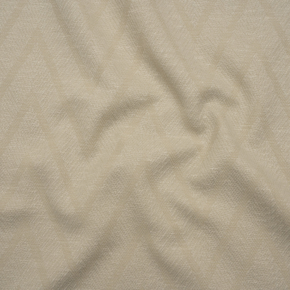 Recycled Polyester and Cotton Drapery Twill Woven - Flax Chevrons - British Imported - Joann Fabrics