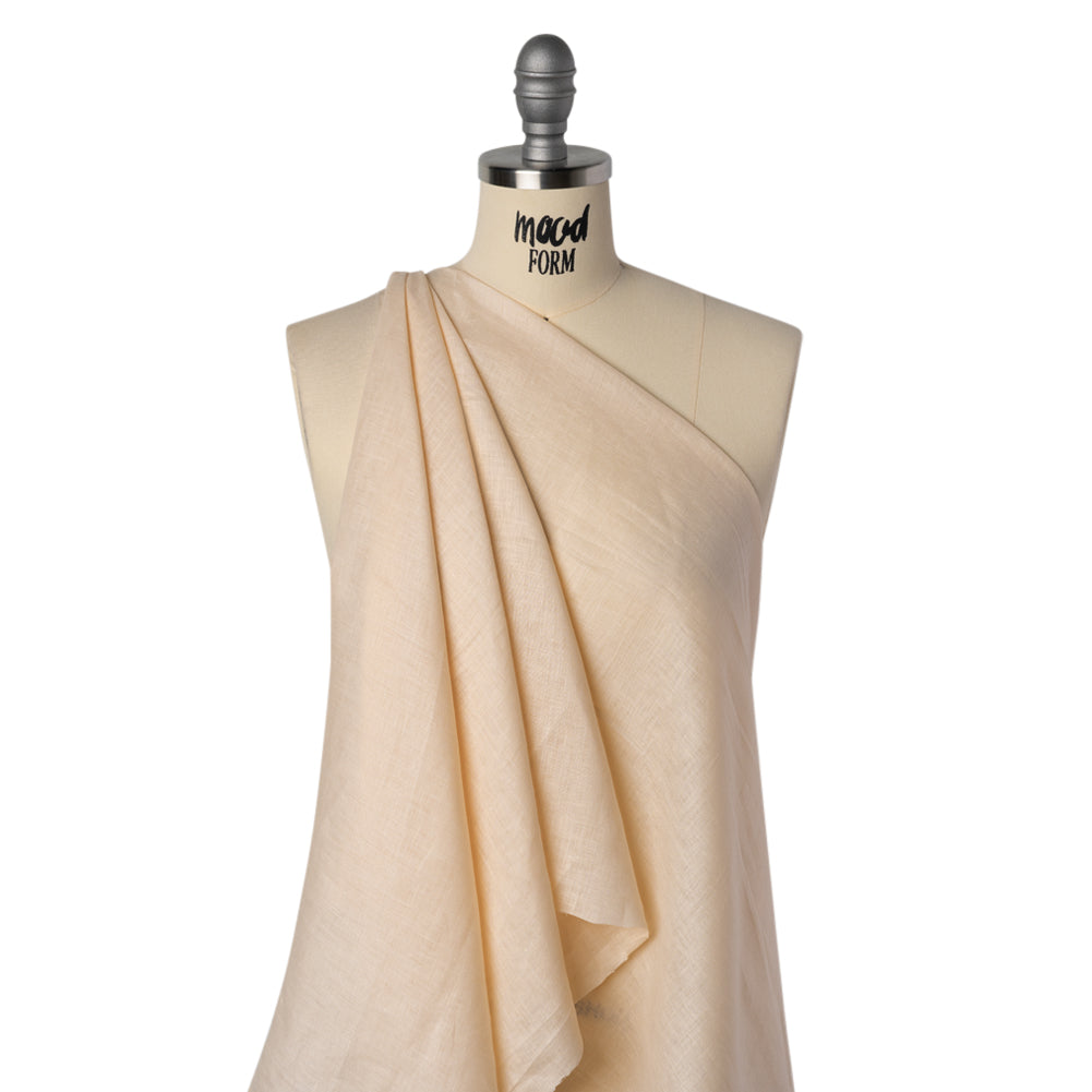 Lightweight Linen Woven - Pearled Ivory - Famous Australian Famous Australian Designer Deadstock - Joann Fabrics