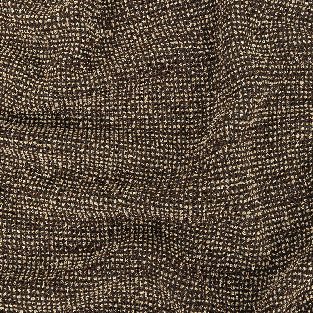 Pale Beige and Black Nubby Boucled Knit - Joann Fabrics