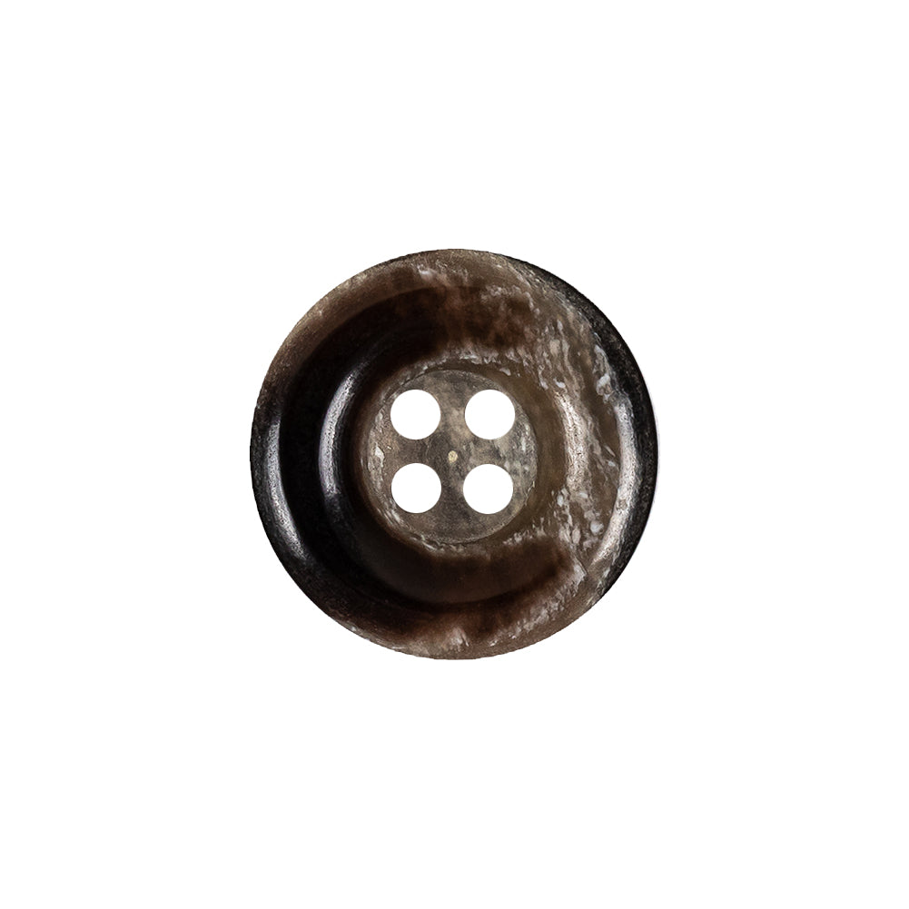 Black and Tan Mottled Rolled Rim 4-Hole Plastic Button - 30L/19mm - Joann Fabrics