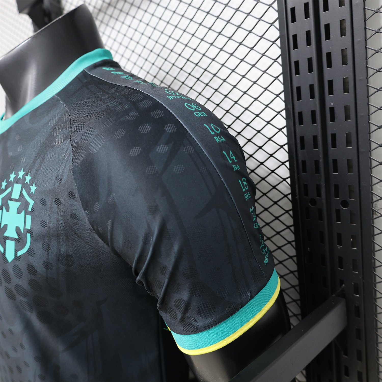 Brazil 2026 Black With Mint Green Special Jersey - Player Version - UnitedFutballJersey