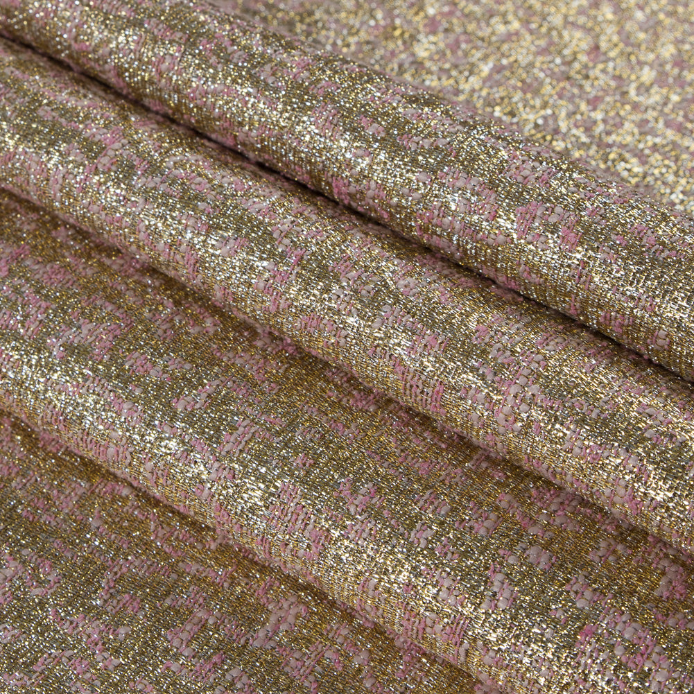 Metallic Gold and Pink Abstract Jacquard - Joann Fabrics
