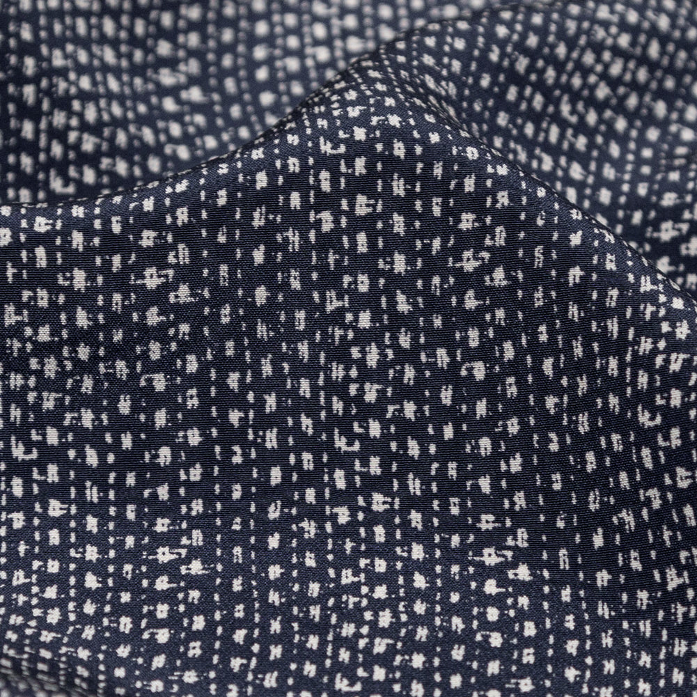 Parisian Night and Nimbus Cloud Abstract Silk Crepe - Joann Fabrics