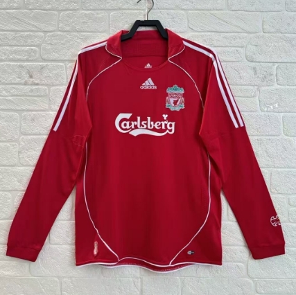 2006/2007 Retro Liverpool Home Football Long Sleeve Jersey 1:1 Thai Quality