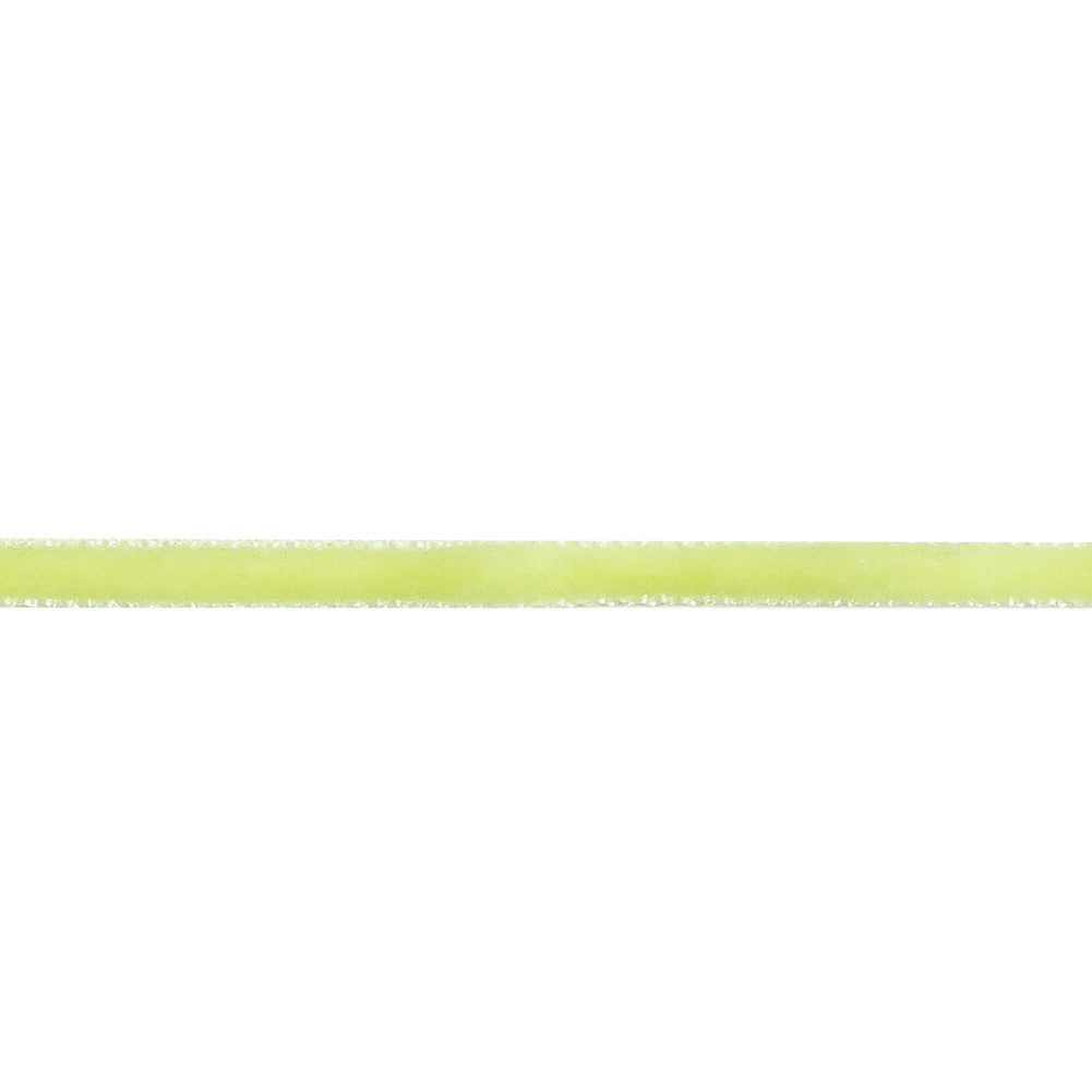 Lime Single Face Velvet Ribbon - 0.125