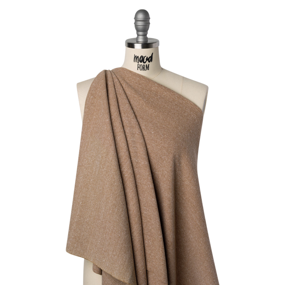 Stretch Brushed Double Face 2x2 Rib Knit - Pecan Beige - Deadstock - Joann Fabrics
