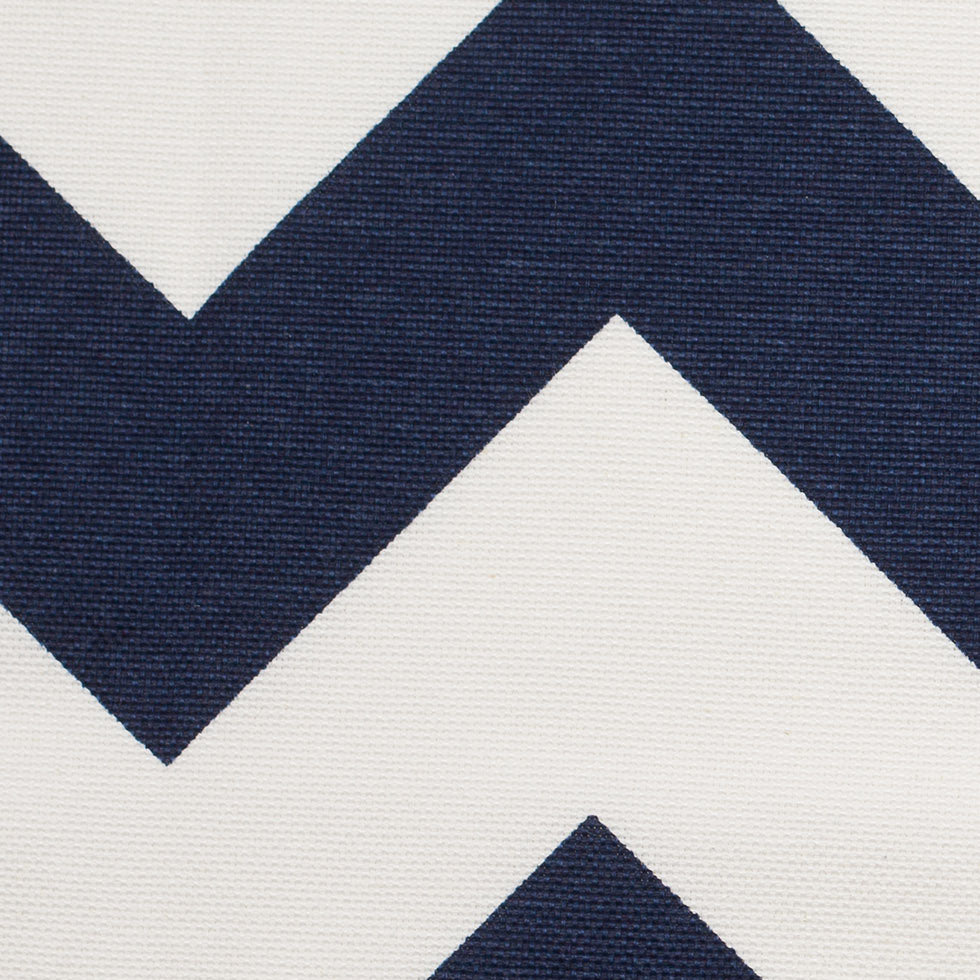 Spanish Navy/White Geometric Poly-Cotton Woven - Joann Fabrics