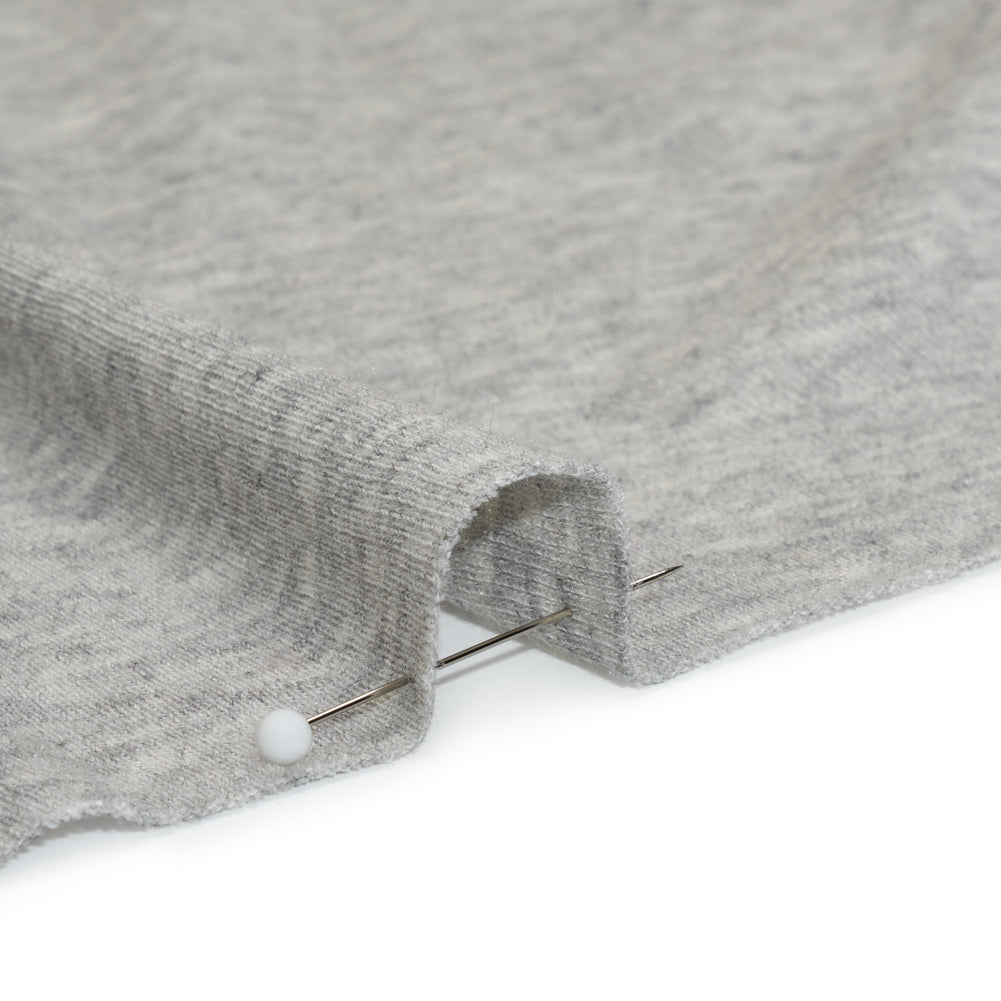 Cotton and Modal 1x1 Rib Knit - Heathered Light Gray - Joann Fabrics