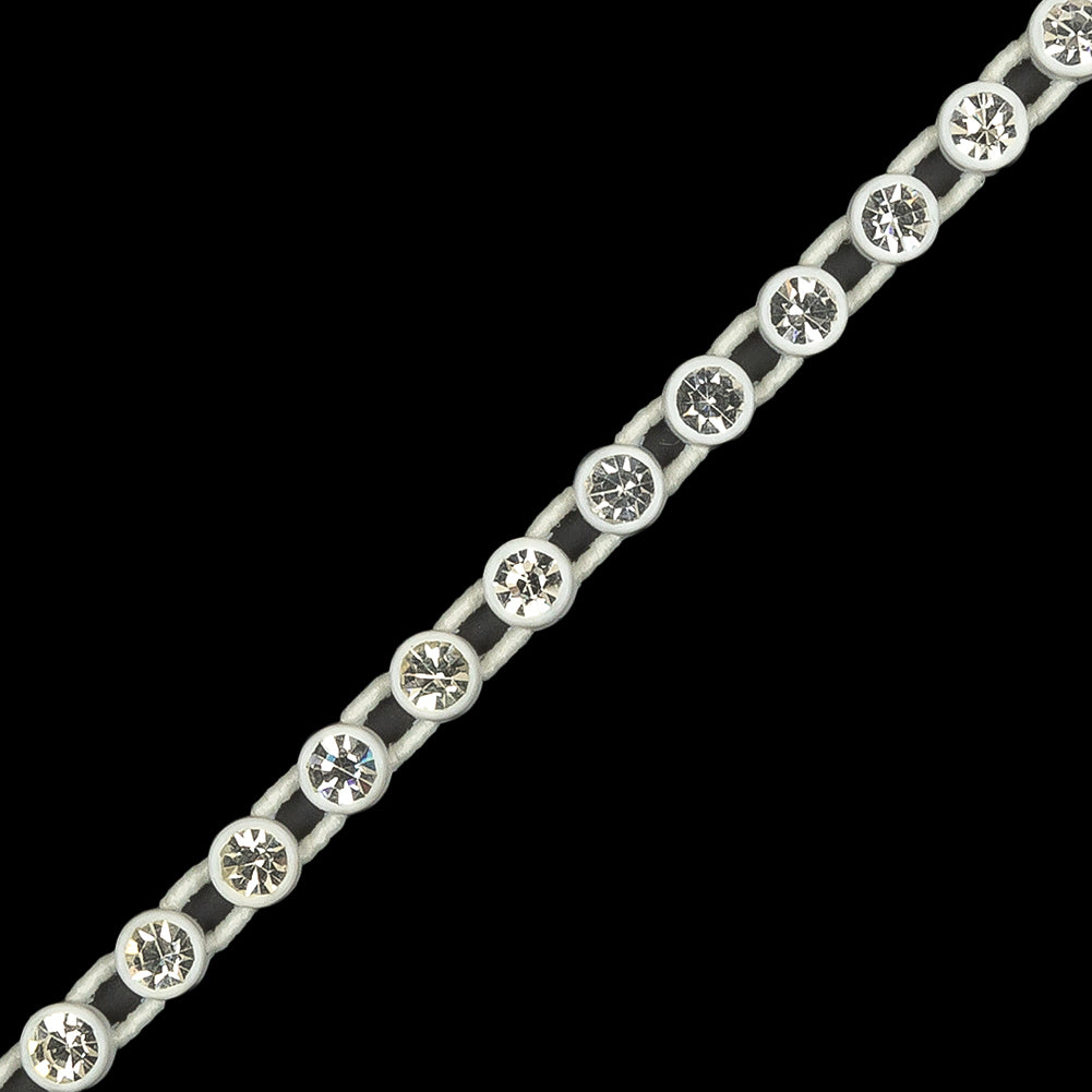 Vintage Crystal and White Stretch Rhinestone Trimming - 4mm - Joann Fabrics