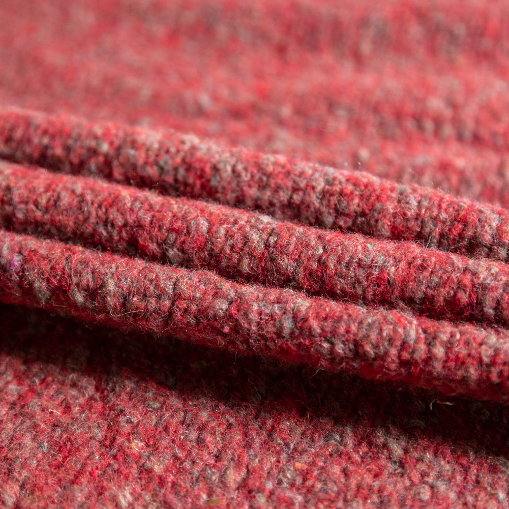 Italian Red and Gray Marbled Chunky Wool Knit - Joann Fabrics