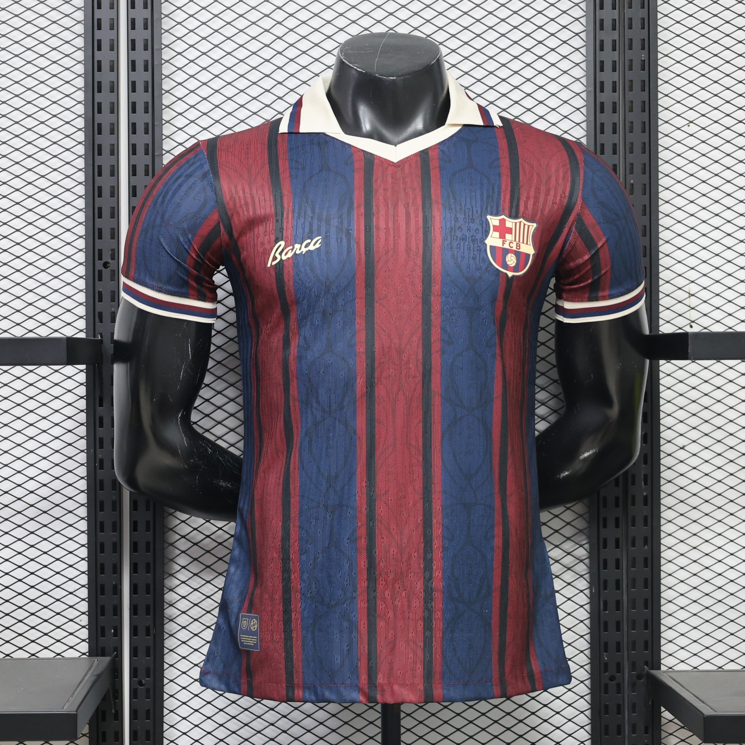 Barcelona 26-27 125 Years Anniversary Navy Burgundy Special Jersey - Player Version - UnitedFutballJersey