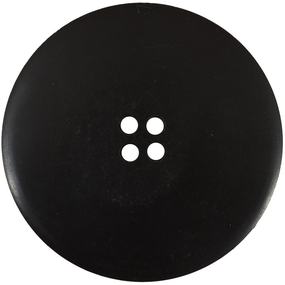 Italian Black and Brown 4-Hole Plastic Button - 90L/57mm - Joann Fabrics