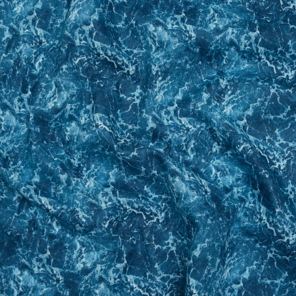 Printed Quilting Cotton by Northcott Studio - Dark Blue Rushing Water - Naturescapes Collection - Joann Fabrics