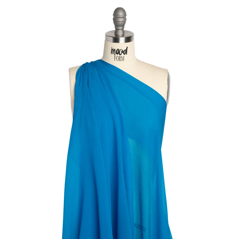 Crinkled Silk Chiffon - Directoire Blue - Premium Collection - Joann Fabrics