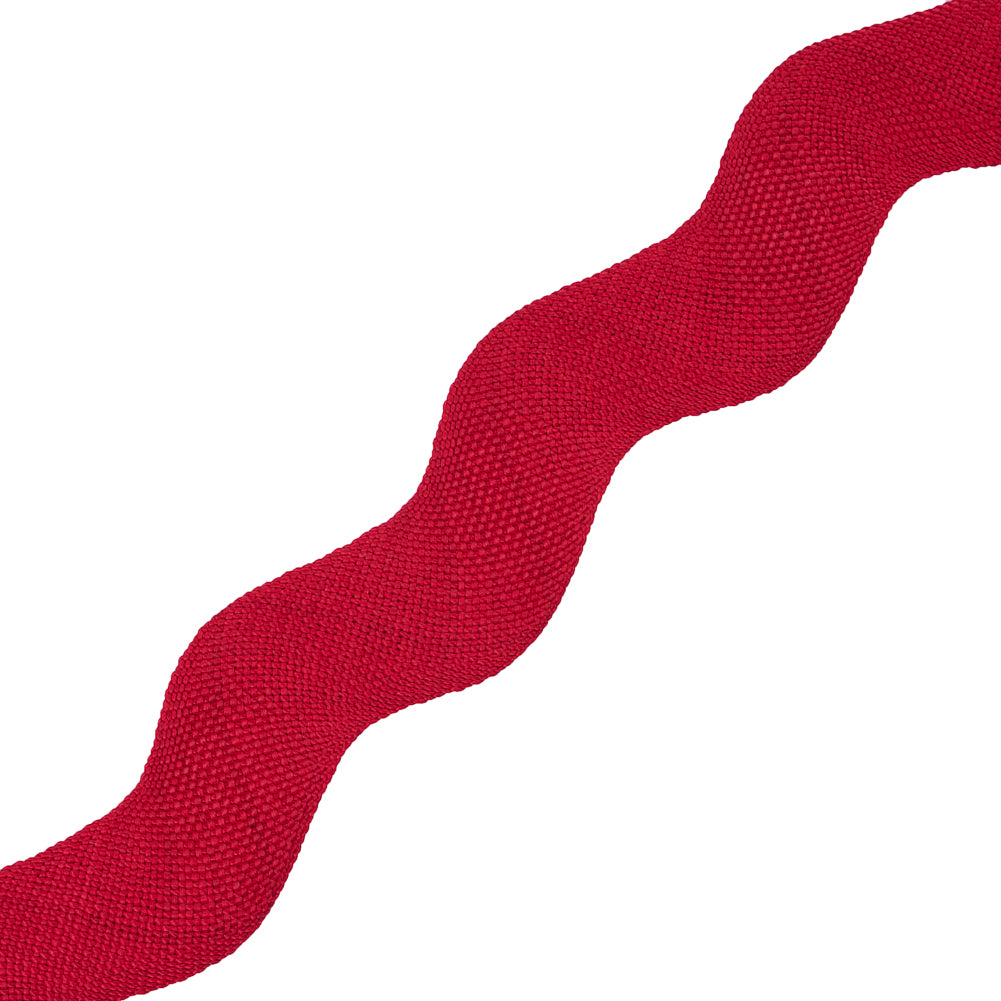 Dark Red Woven Jumbo Ric Rac - 2