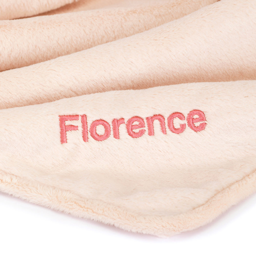 Personalized Bashful Blush Bunny Blankie