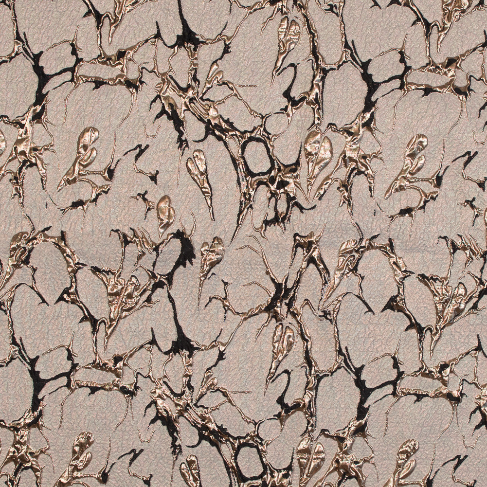 Black and Gold Luxury Abstract Metallic Brocade - Joann Fabrics