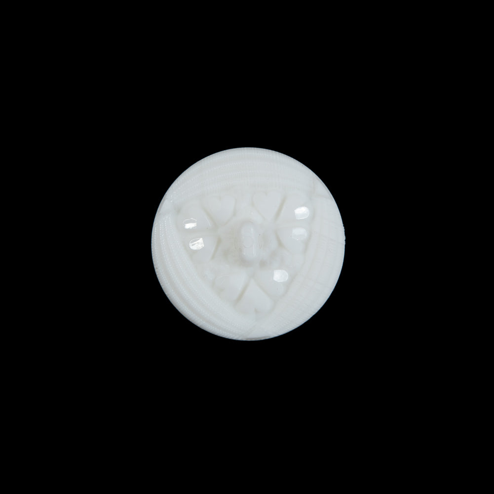White Etched Shank Back Button - 24L/15mm - Joann Fabrics