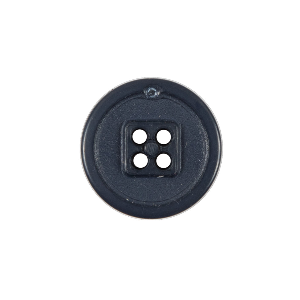 Plastic 4-Hole Button - 32L/20mm - Navy Blue Narrow Rim - Joann Fabrics