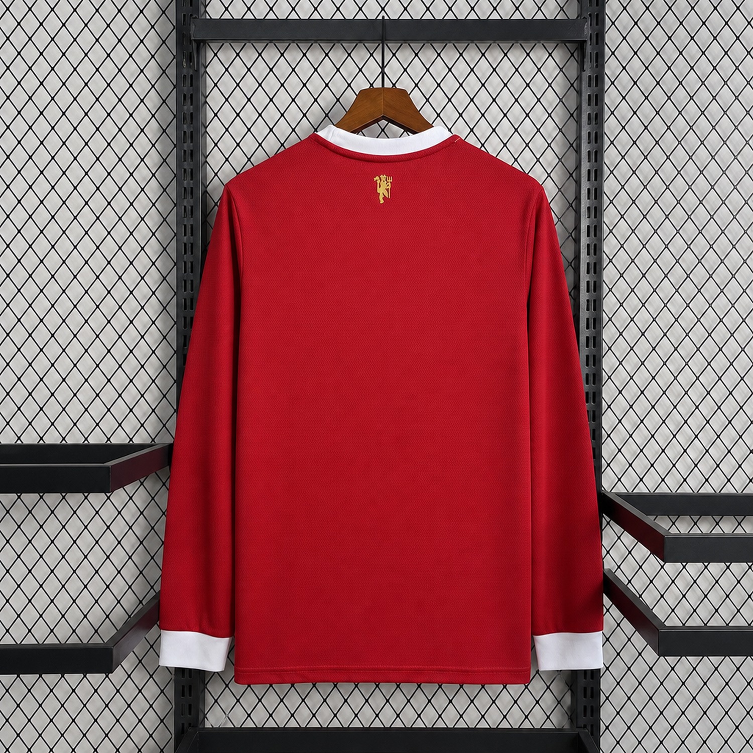 Retro Manchester United 2021-22 Home Long Sleeves Jersey - UnitedFutballJersey