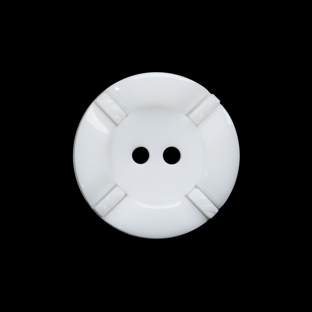 Plastic 2-Hole Button - 36L/23mm - White Decorative Ropes 2-Piece - Joann Fabrics