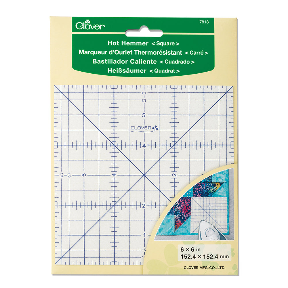 Clover Hot Hemmer Square Ruler - Joann Fabrics