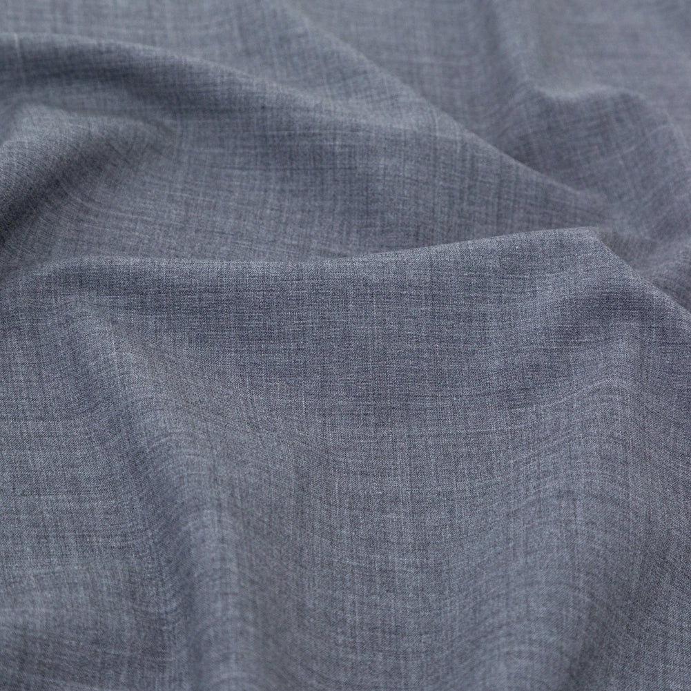 Italian Heathered Gray Stretch Wool Suiting - Joann Fabrics