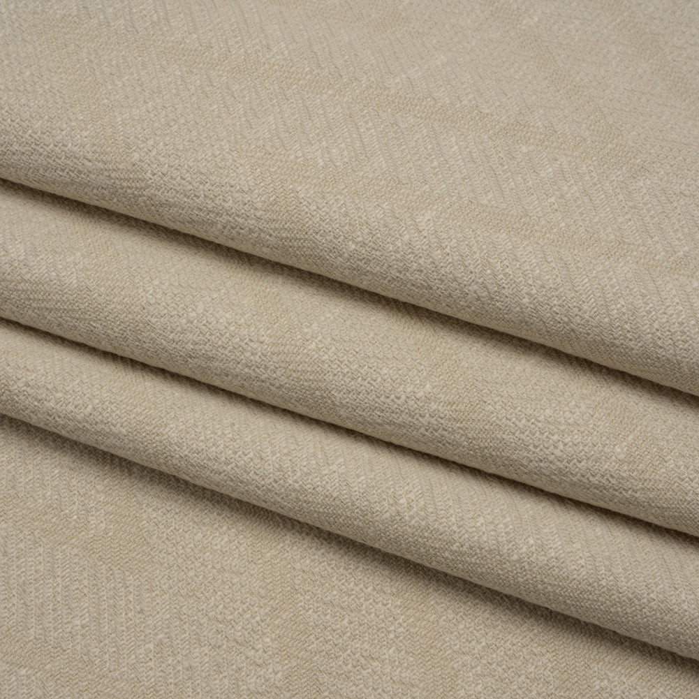 Recycled Polyester and Cotton Drapery Twill Woven - Flax Chevrons - British Imported - Joann Fabrics