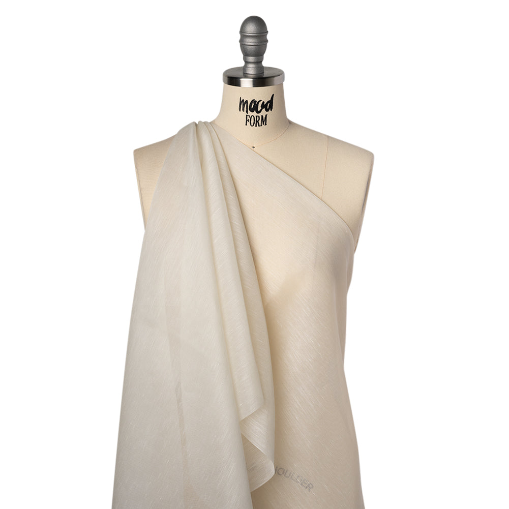 Linen and Silk Scrim - Ivory - Famous Australian Designer Deadstock - Joann Fabrics