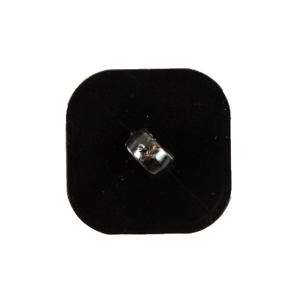 Faceted Square Gunmetal Plastic Button - 40L/25.5mm - Joann Fabrics