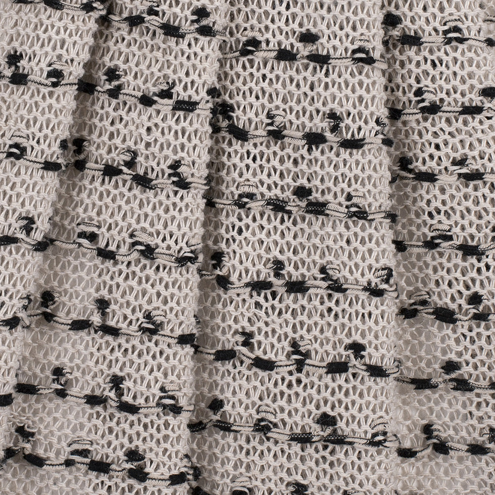 Peyote/Black Spotted Cotton Blended Wool Knit - Joann Fabrics
