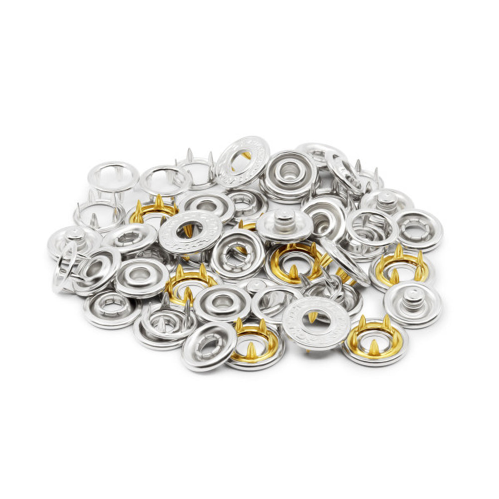 Dritz Decorative Snap Fasteners - 12mm Nickel - 12 sets - Joann Fabrics