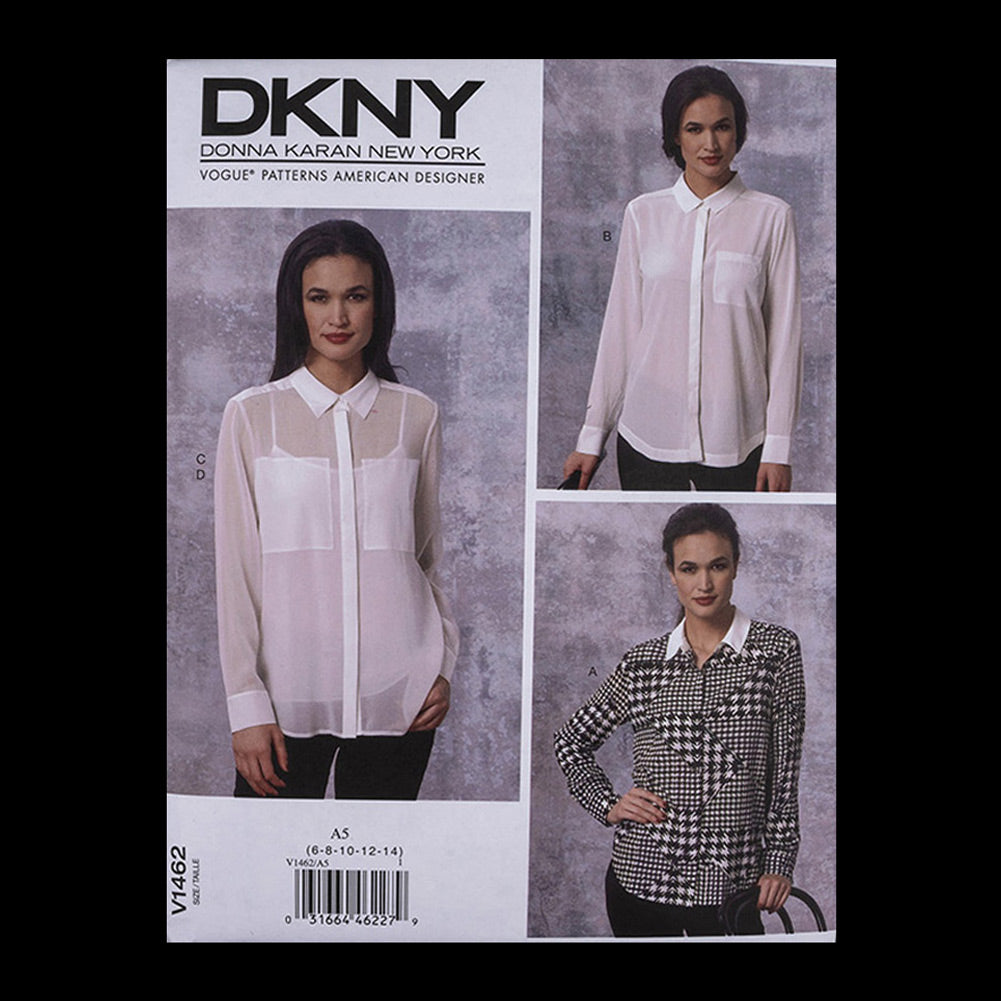 Vogue Patterns DKNY Misses' Button Down Shirt Pattern V1462 Size A5 - Joann Fabrics