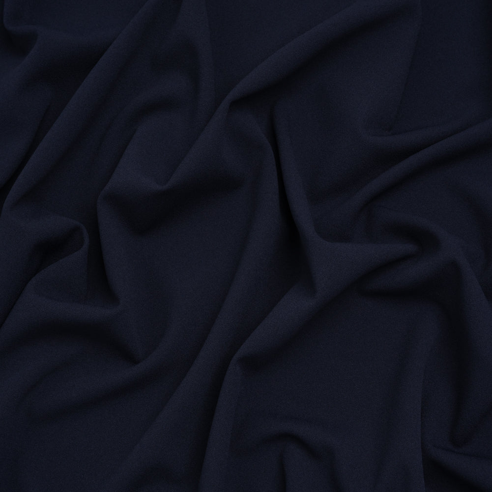 Stretch Polyester Crepe Double Knit - Midnight Navy - Designer Deadstock - Joann Fabrics