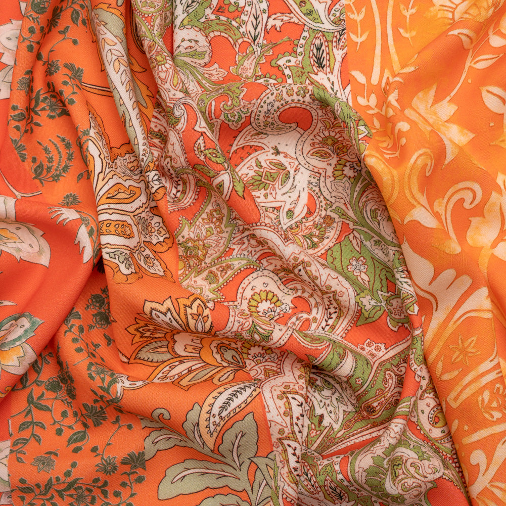 Mood Exclusive Orange Blossom Sustainable Rayon Batiste Panel - Joann Fabrics