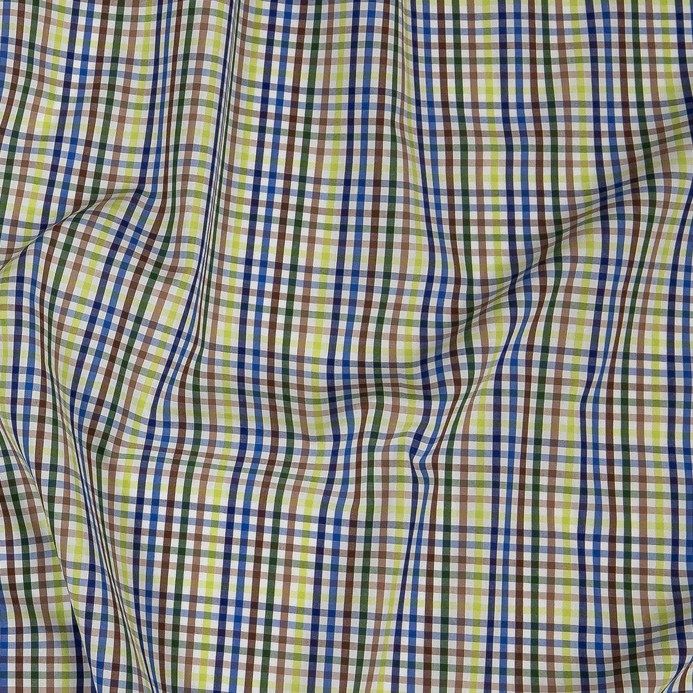 Premium Green, Blue and Brown Plaid Cotton Shirting - Joann Fabrics