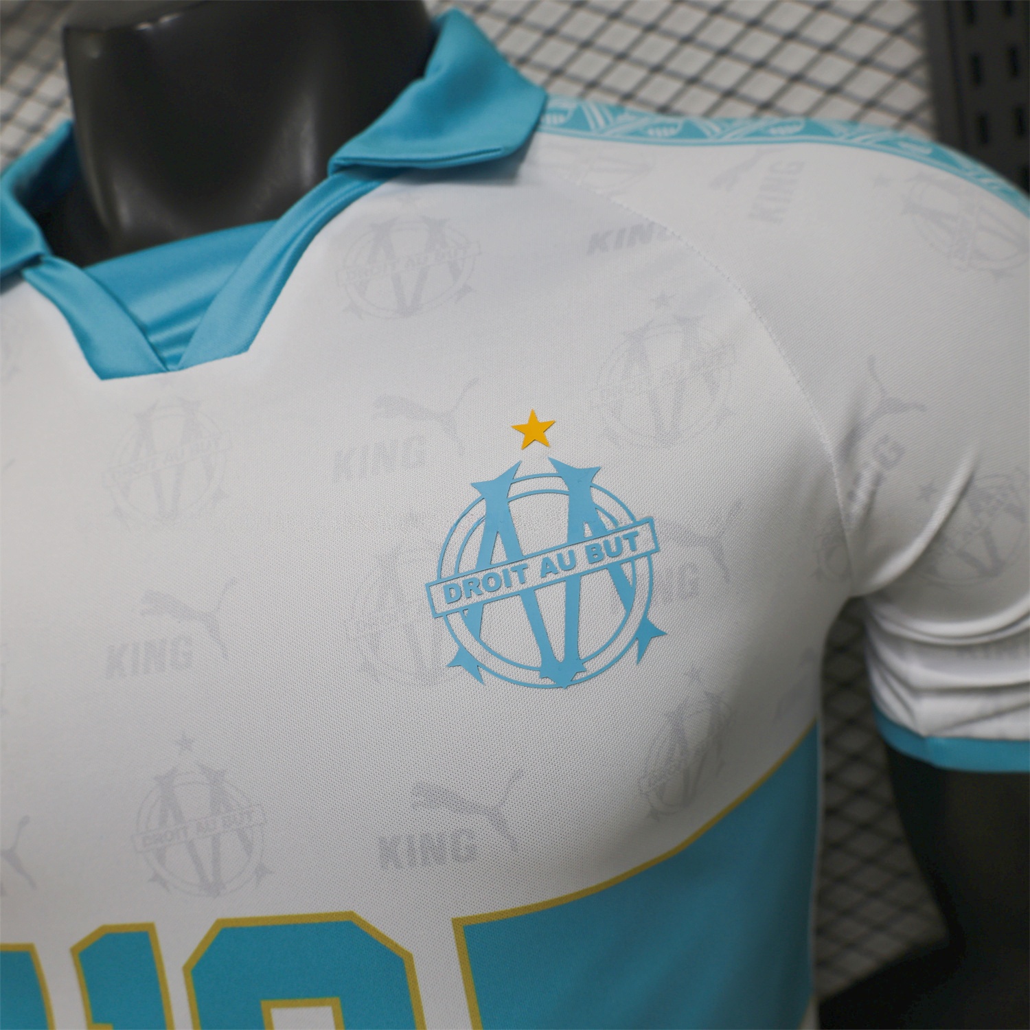 Marseille 25-26 Retro Style White Jersey -Player Version - UnitedFutballJersey