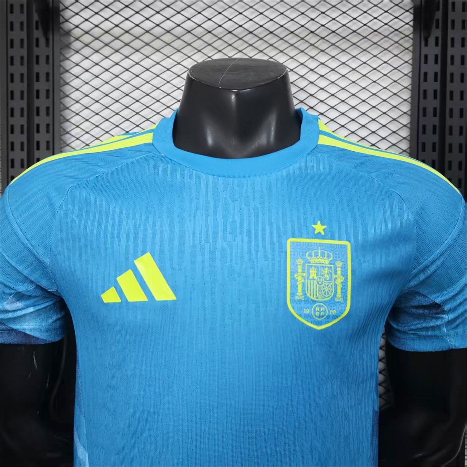 Spain 2026 Blue Goalkeeper Jersey - Player Version - UnitedFutballJersey