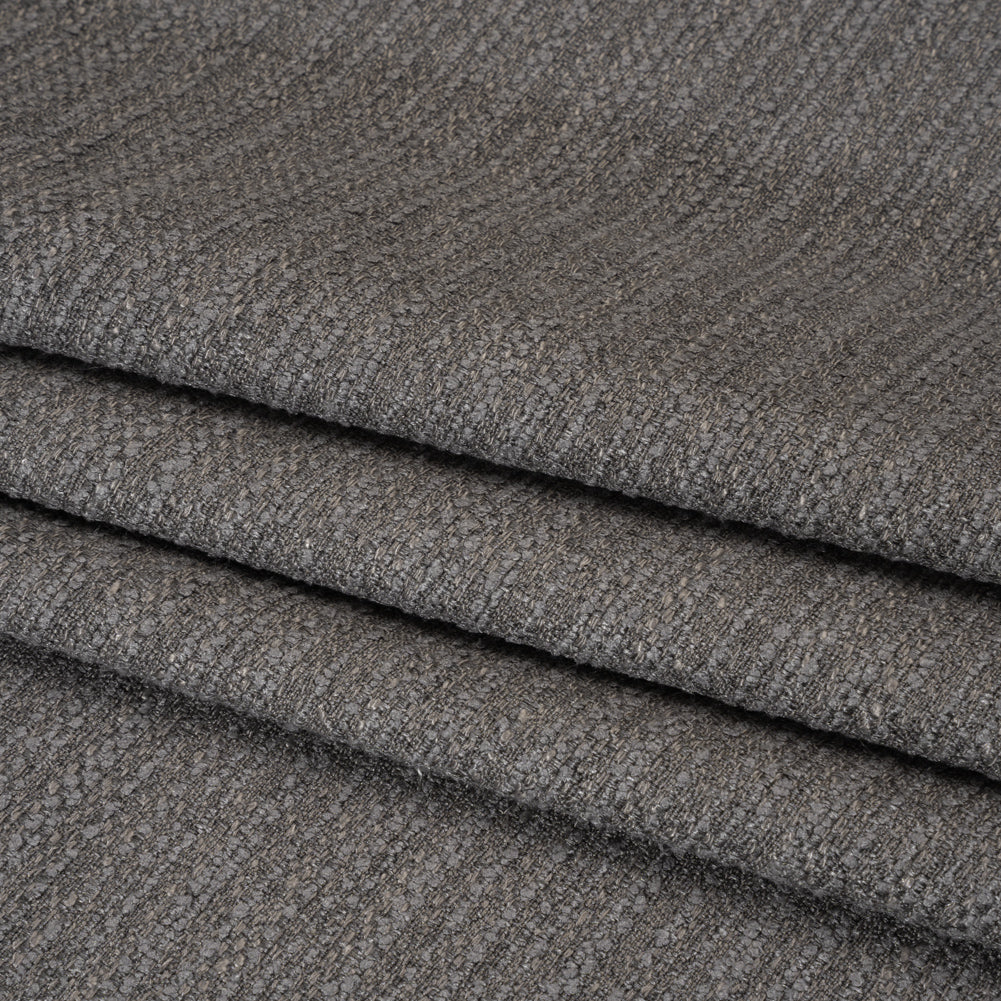Textured Recycled Polyester Woven - Flint Boucle Stripes - British Imported - Joann Fabrics