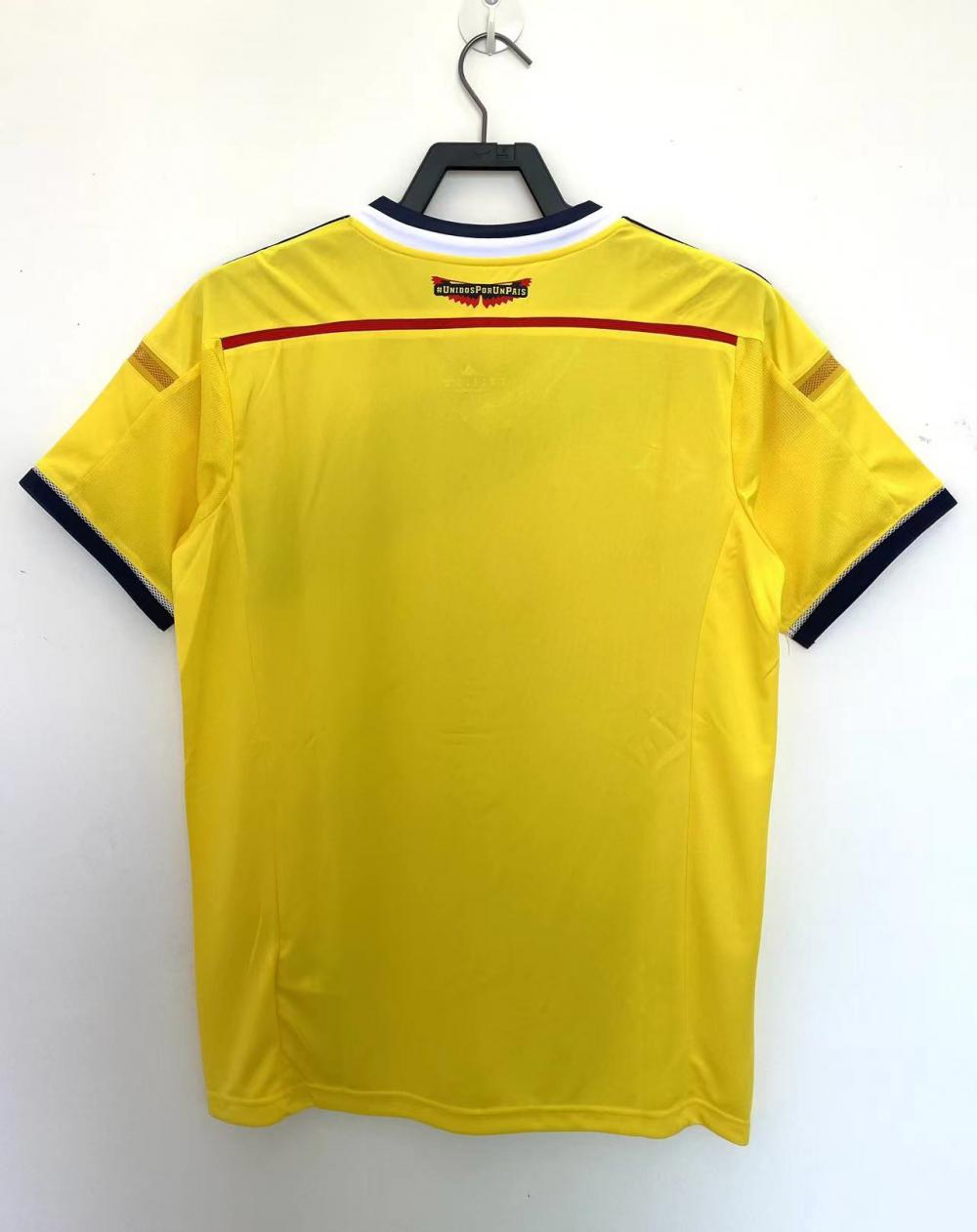 2014 Retro Colombia Home Football Shirt 1:1 Thai Quality
