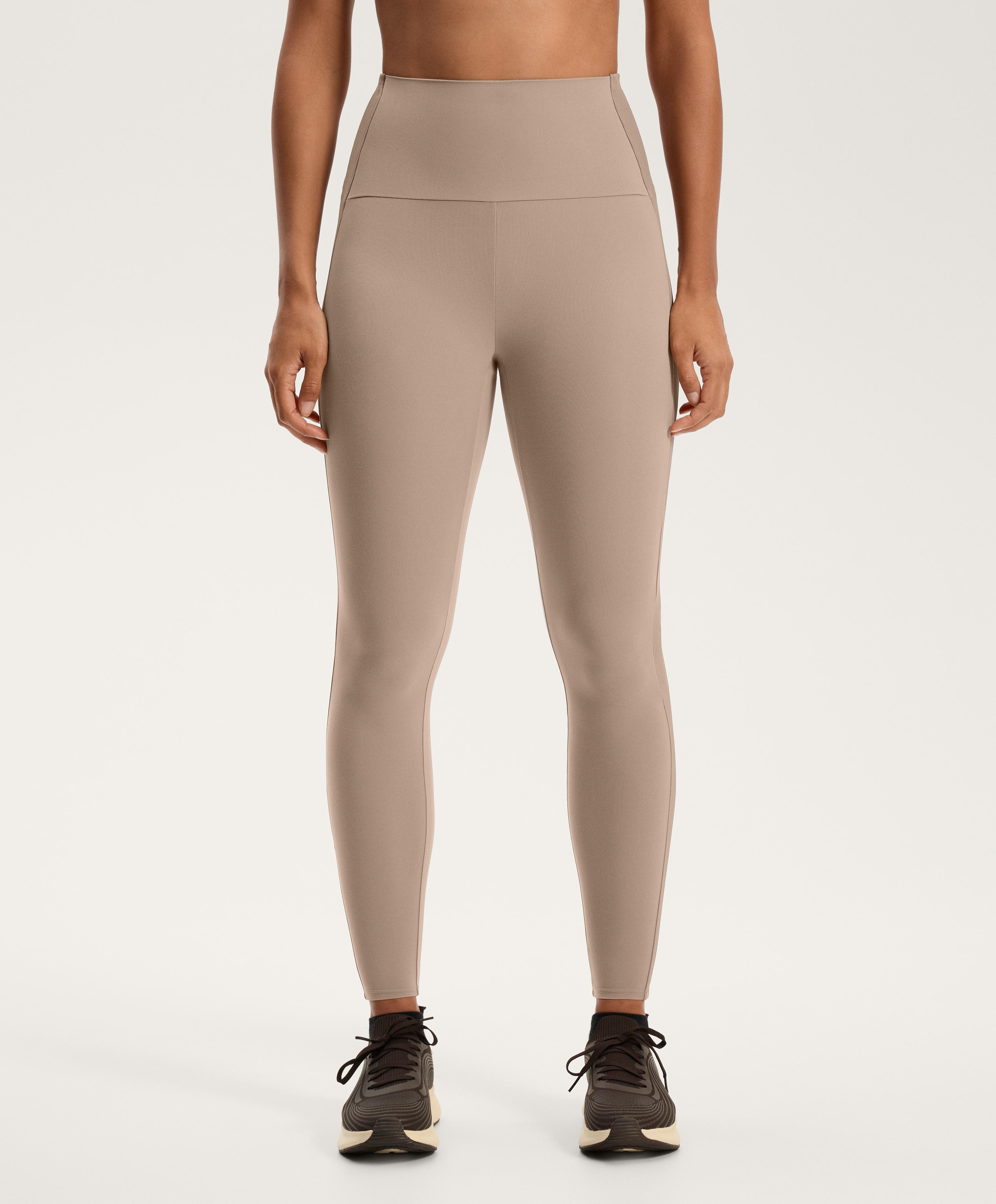 Comfortlux high-rise rib ankle-length leggings