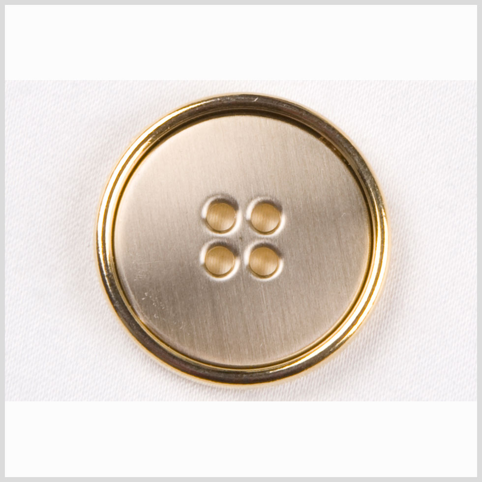 Silver Brass Polished Metal Blazer Button - 24L/15mm - Joann Fabrics