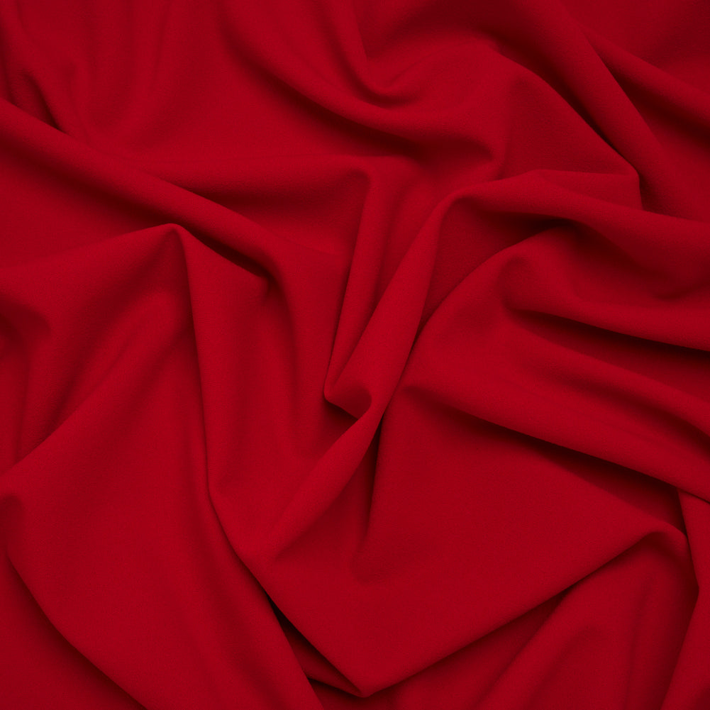 Stretch Polyester Crepe Double Knit - Tango Red - Designer Deadstock - Joann Fabrics