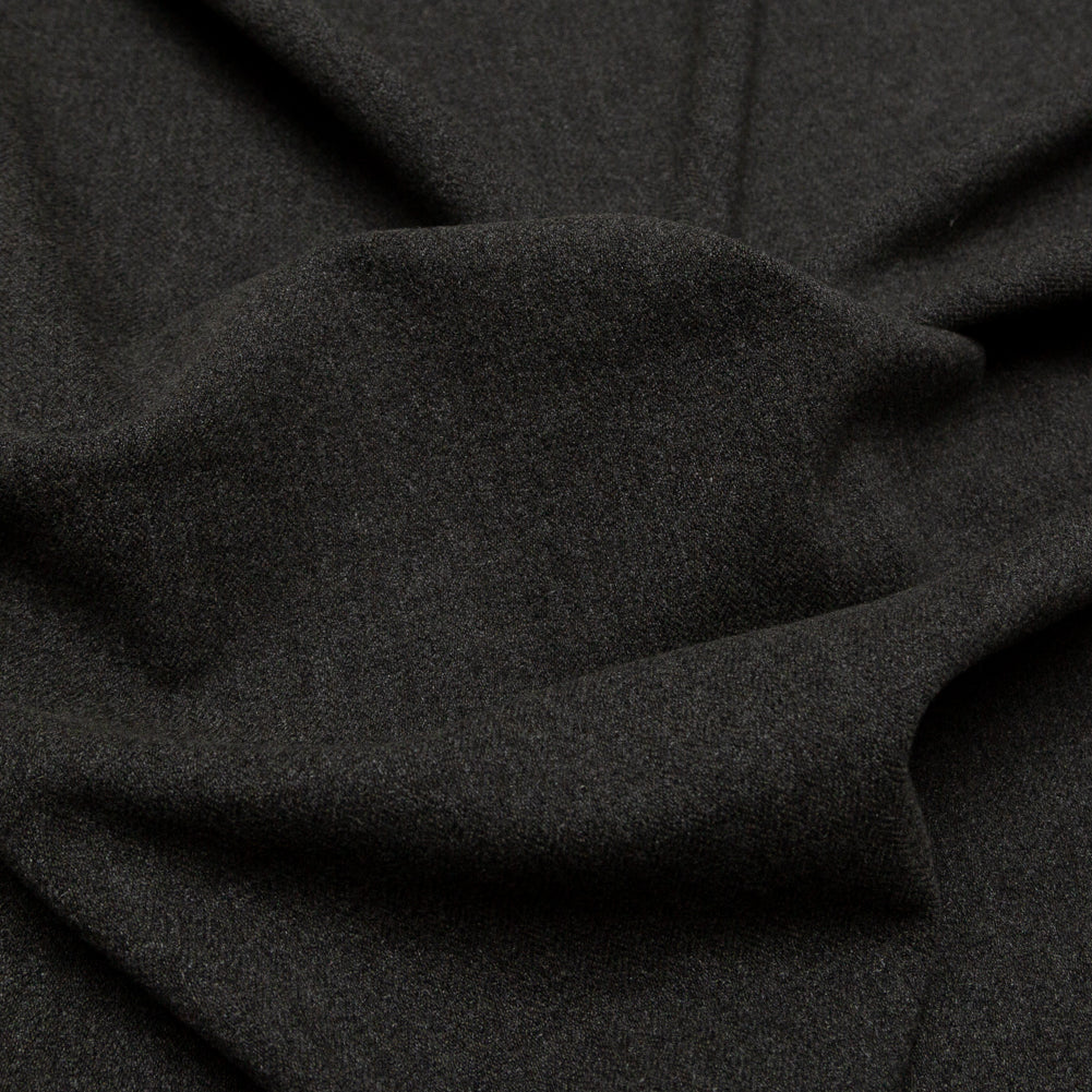 Donna Karan Italian Olive Herringbone Stretch Brushed Wool Woven - Joann Fabrics